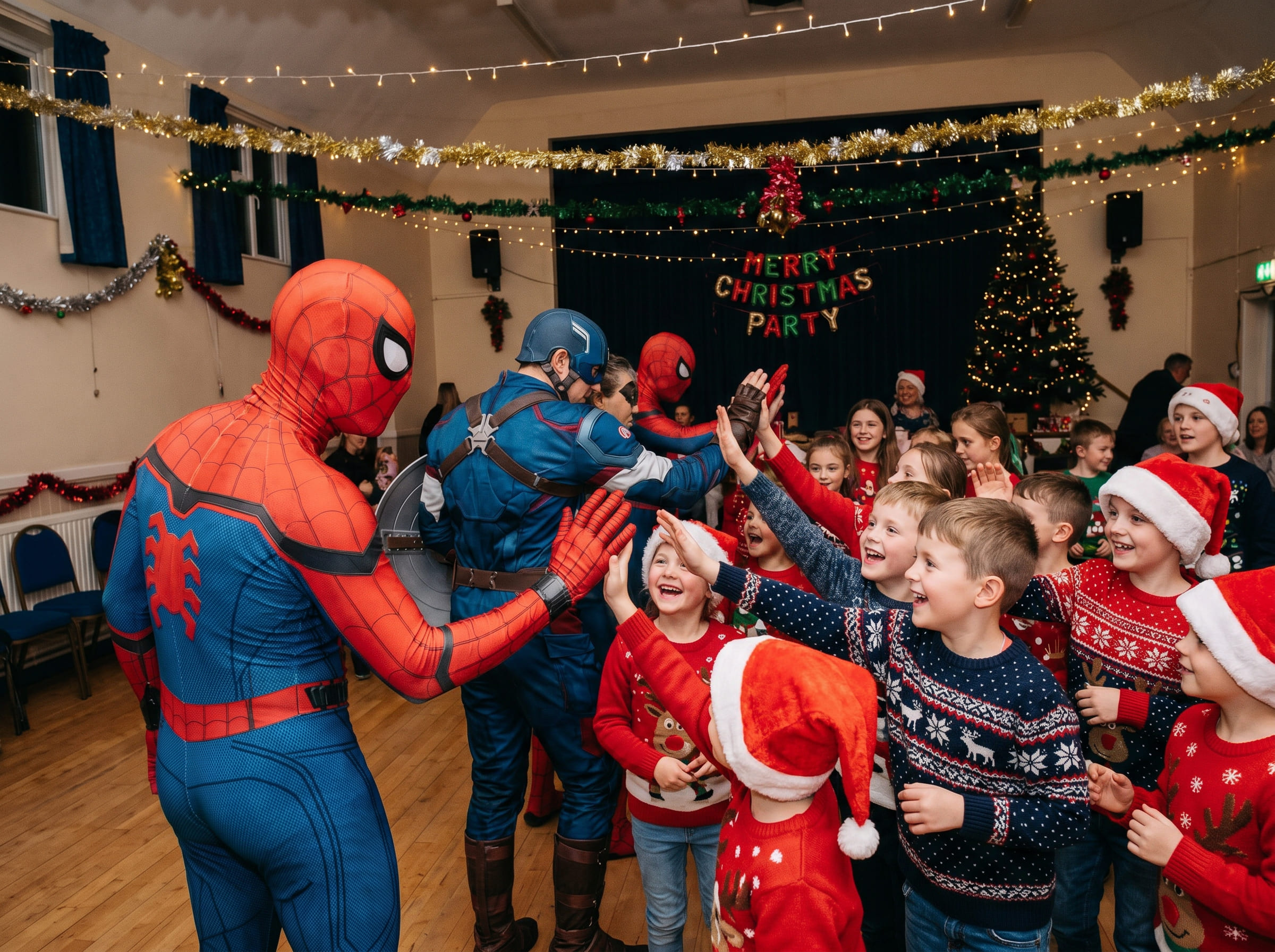 Show sa superherojima za novogodišnju proslavu dece
